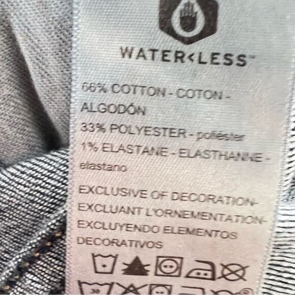 NWT Levi's medium wash skinny jeans with adjustable waist youth size 12 B96 - Picture 3 of 4